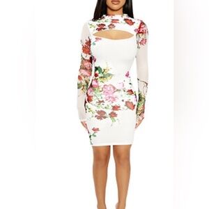 bow dress mini Irenic Bow Flare Mini Dress White
